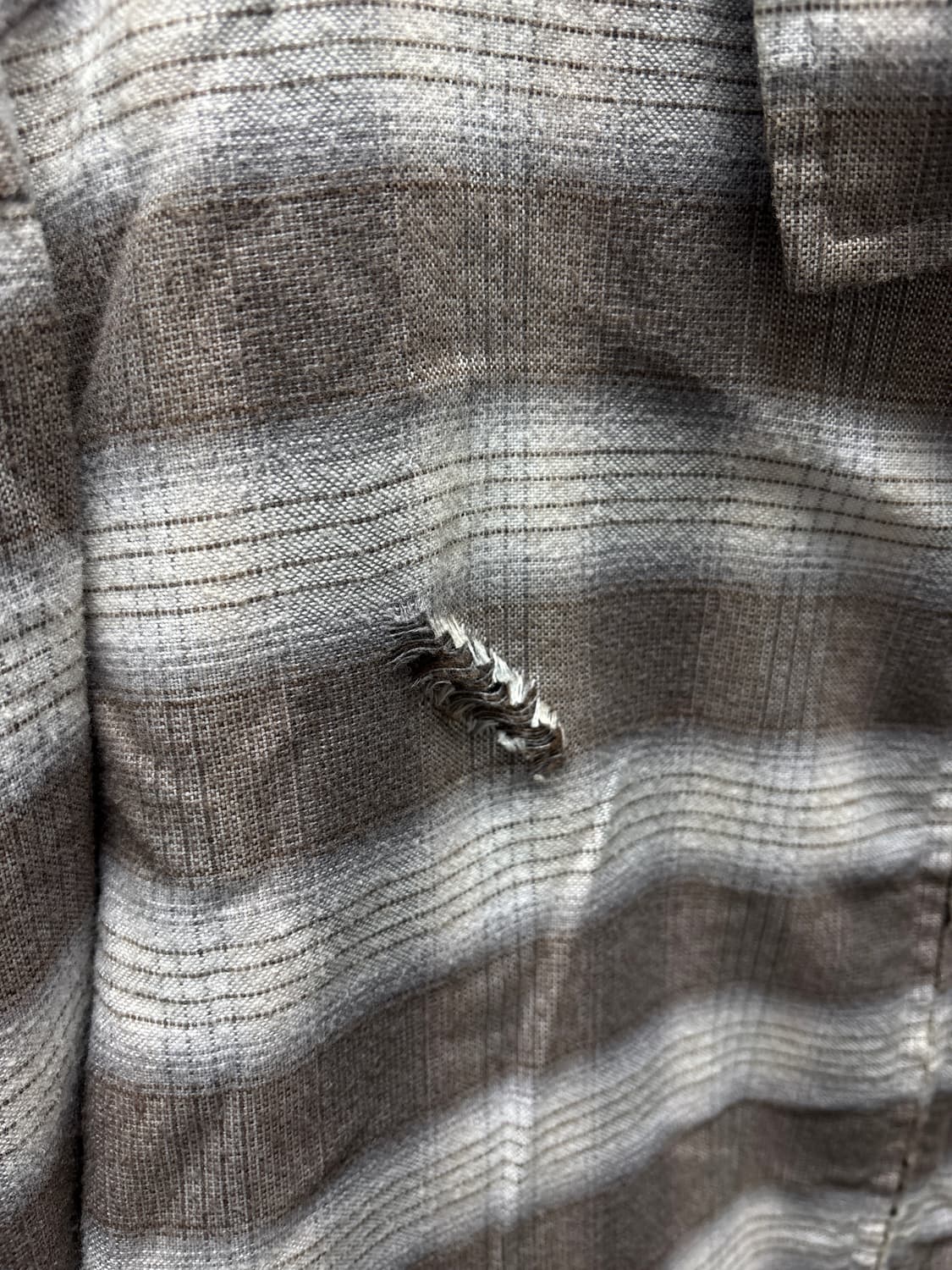 HUF 체크 크롭 집업 셔츠 M 상품이미지3