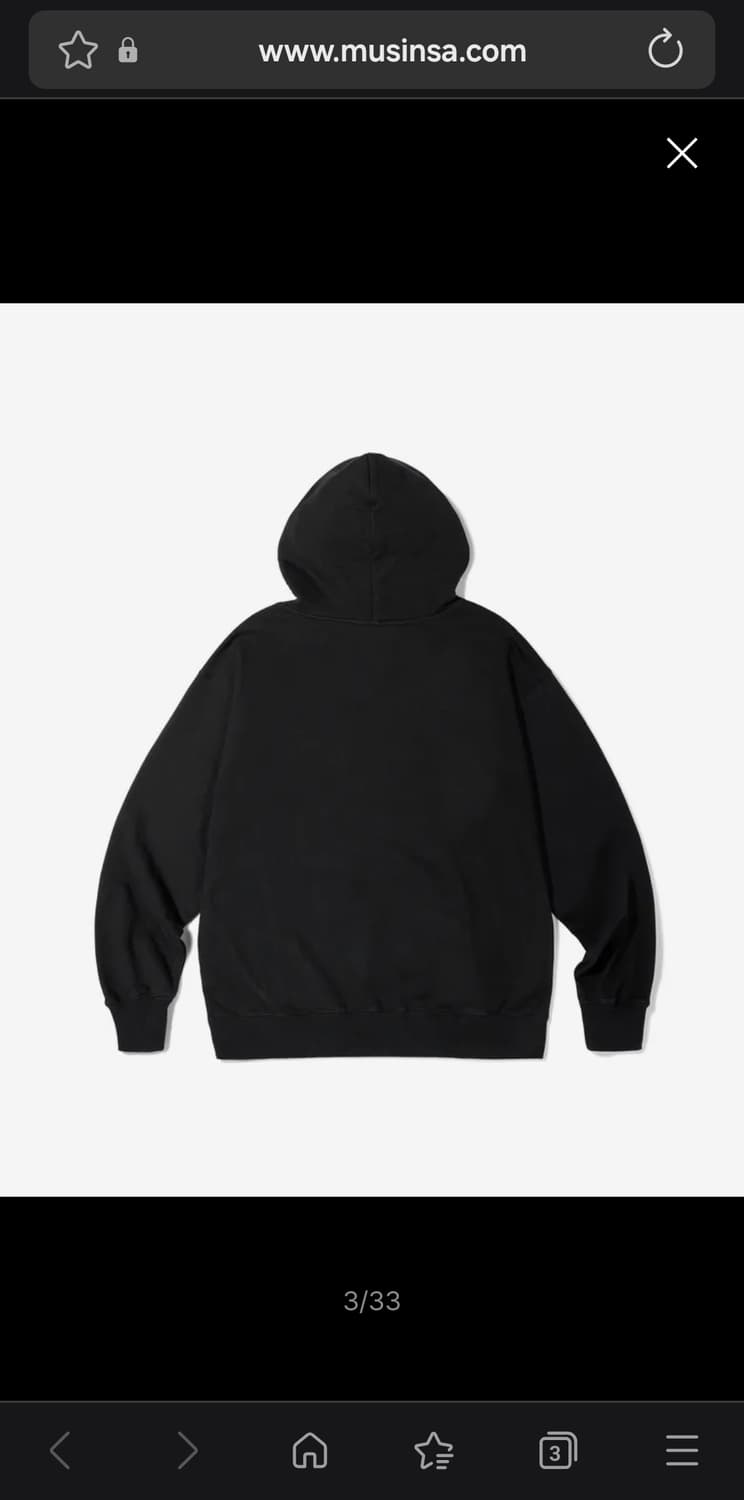 HUF 후드 블랙 L사이즈 상품이미지3