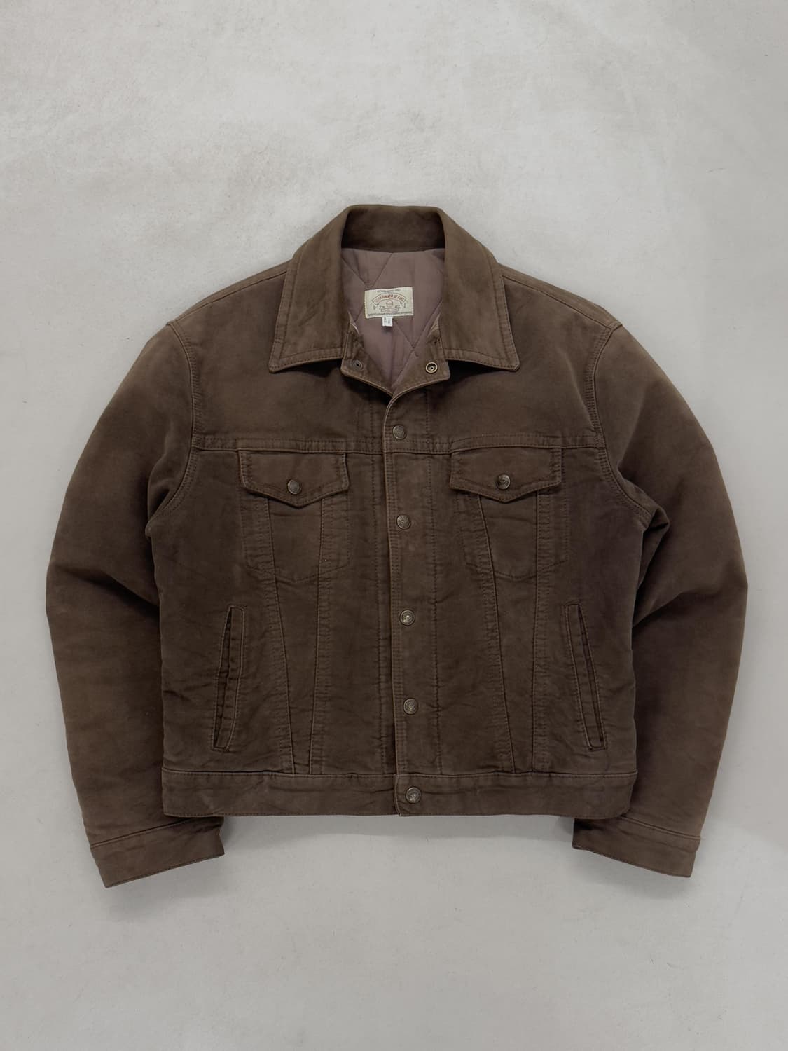 90s 아르마니 몰스킨 퀼팅 트러커 자켓 상품이미지1