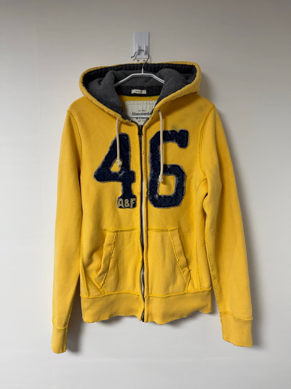 M) 아베크롬비 옐로우 후드집업 상품이미지1