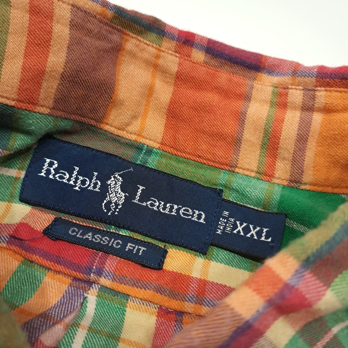 CK138 2XL 폴로 00s 트로피컬 매드라스 체크 셔츠 남방 상품이미지3