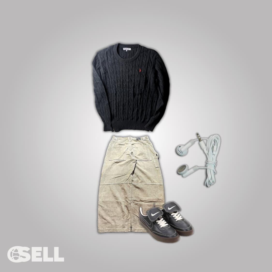 폴로 아쎈 꽈배기 니트 상품이미지2