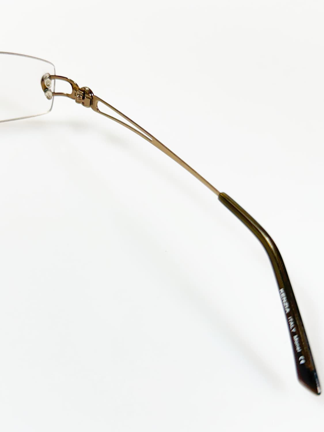 KENZIA ITALY 오벌 무테 로즈골드 메탈 프레임 빈티지 안경 상품이미지6