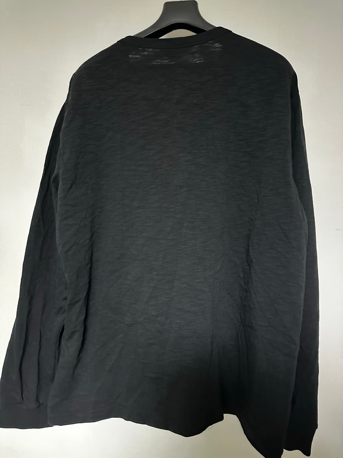 HAZZYS 헤지스 블랙 남성 긴팔 티셔츠 상품이미지4