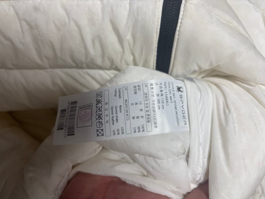 스파이더 미국US 어센틱 국가대표 스키팀 구스다운 경량패딩 상품이미지3