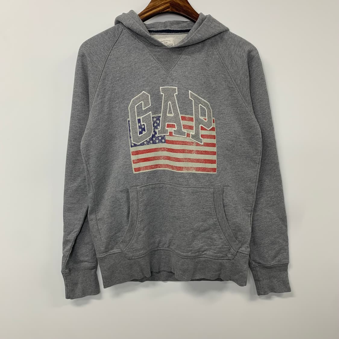 Gap 갭 성조기 그레이 후드티 상품이미지2