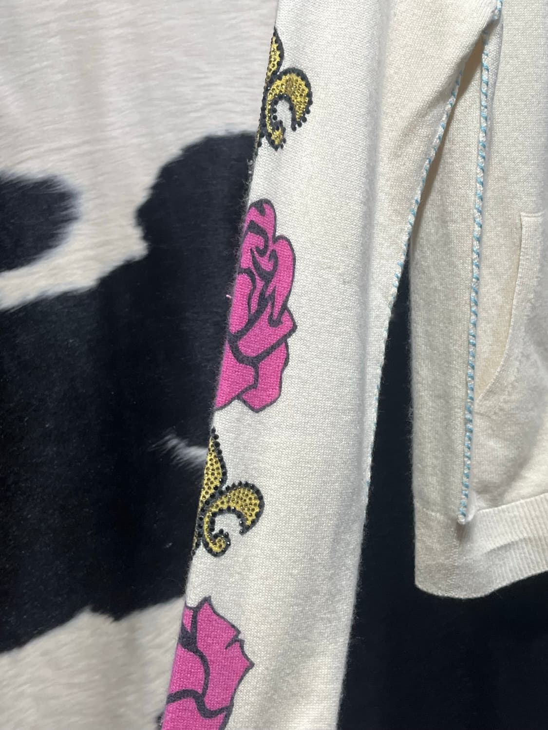 Raw 7 cashmere 100% 트위티 후드집업 상품이미지5