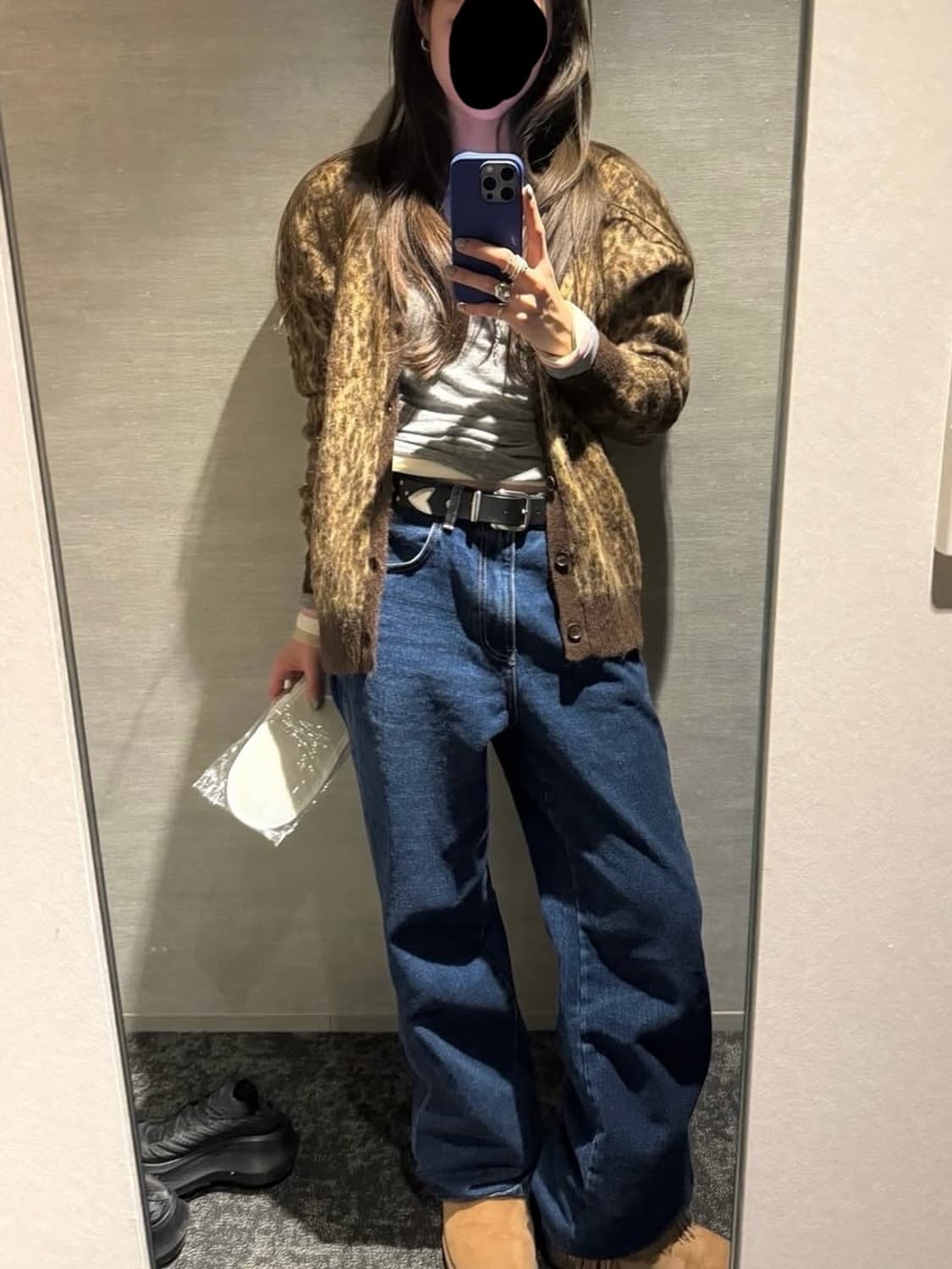 에즈이프캘리 애즈이프캘리 레오파드 가디건 상품이미지1