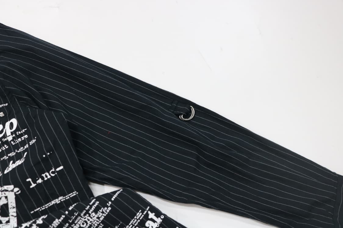 BATSU STUDIO 바츠 스튜디오 빈티지 펑크 스트라이프 본디지 셔츠 상품이미지6