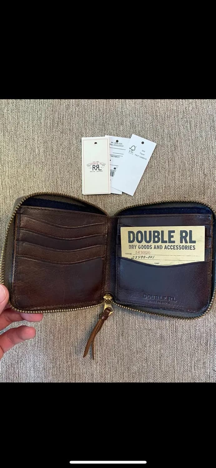 rrl 레더 지퍼 월렛 새상품 상품이미지3