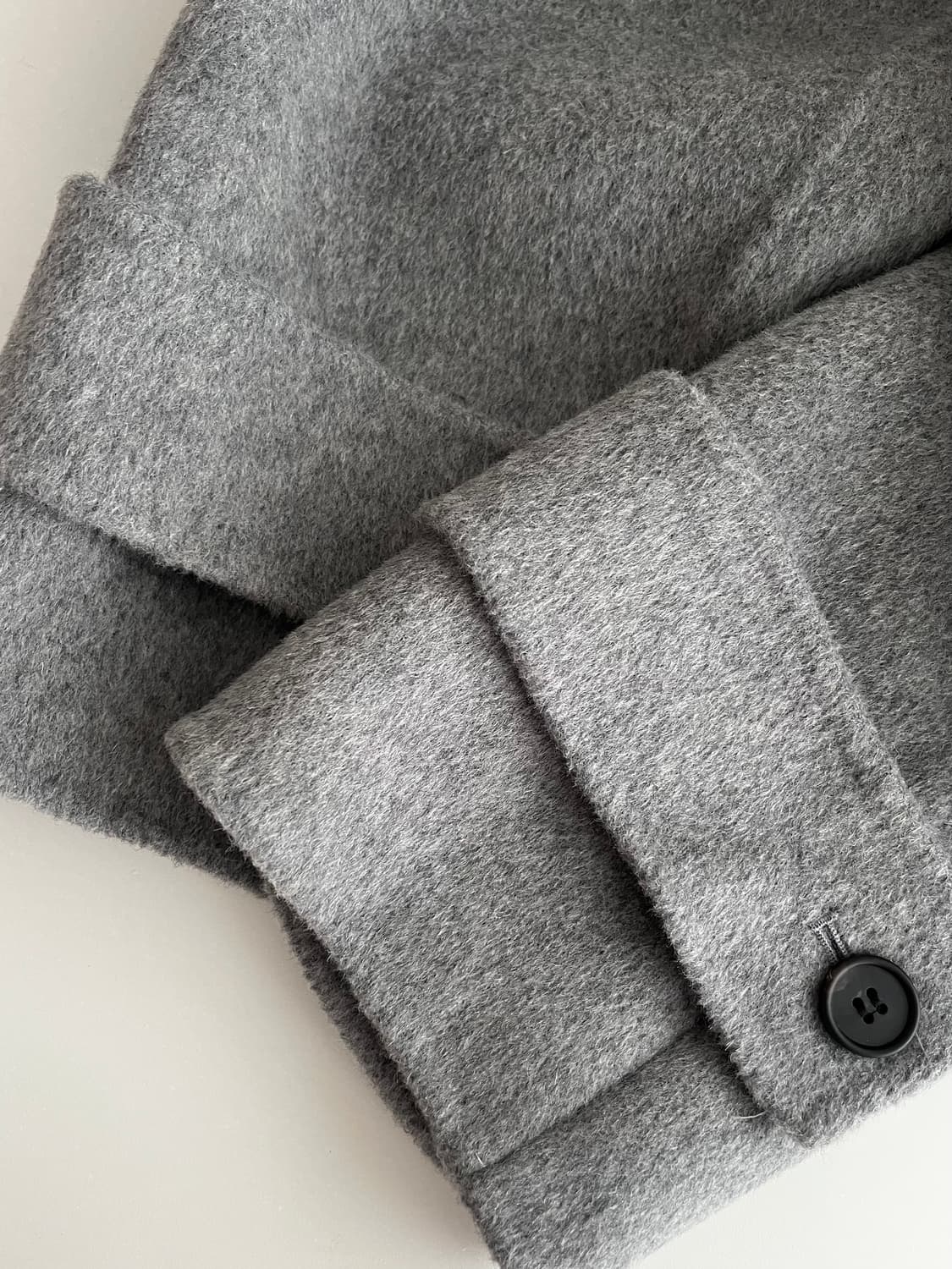 S) 무신사 스탠다드 캐시미어 블렌드 핸드메이드 로브 코트 상품이미지6