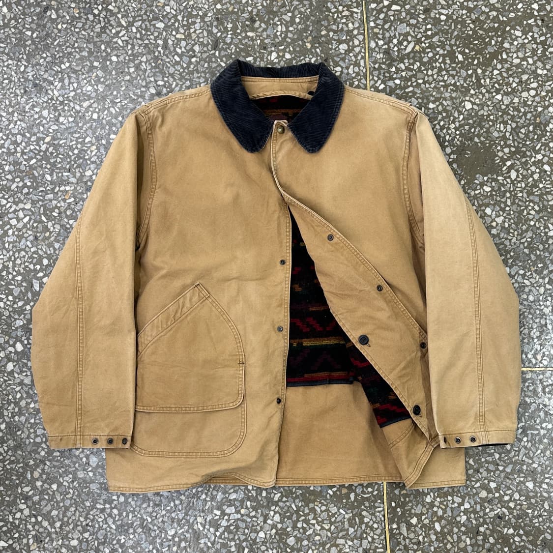 8~90s USA 울리치 블랭킷 라인드 헌팅 자켓 XL 상품이미지1