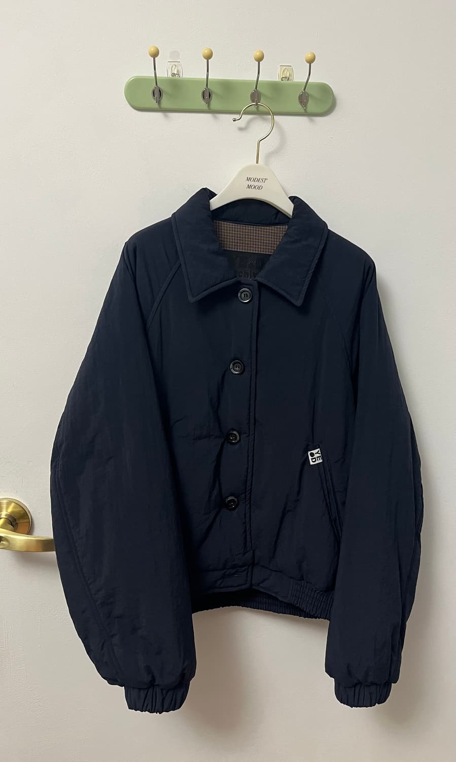 예디아카이브 bomber padding jumper navy 구버전 상품이미지1