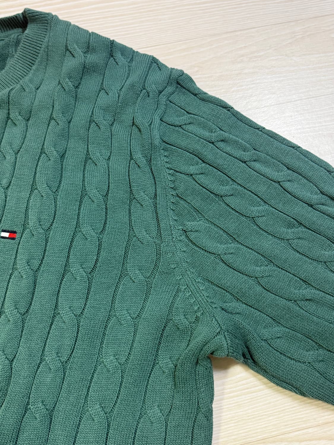 타미힐피거 오가니코튼 청록색 니트(2XL) 상품이미지2