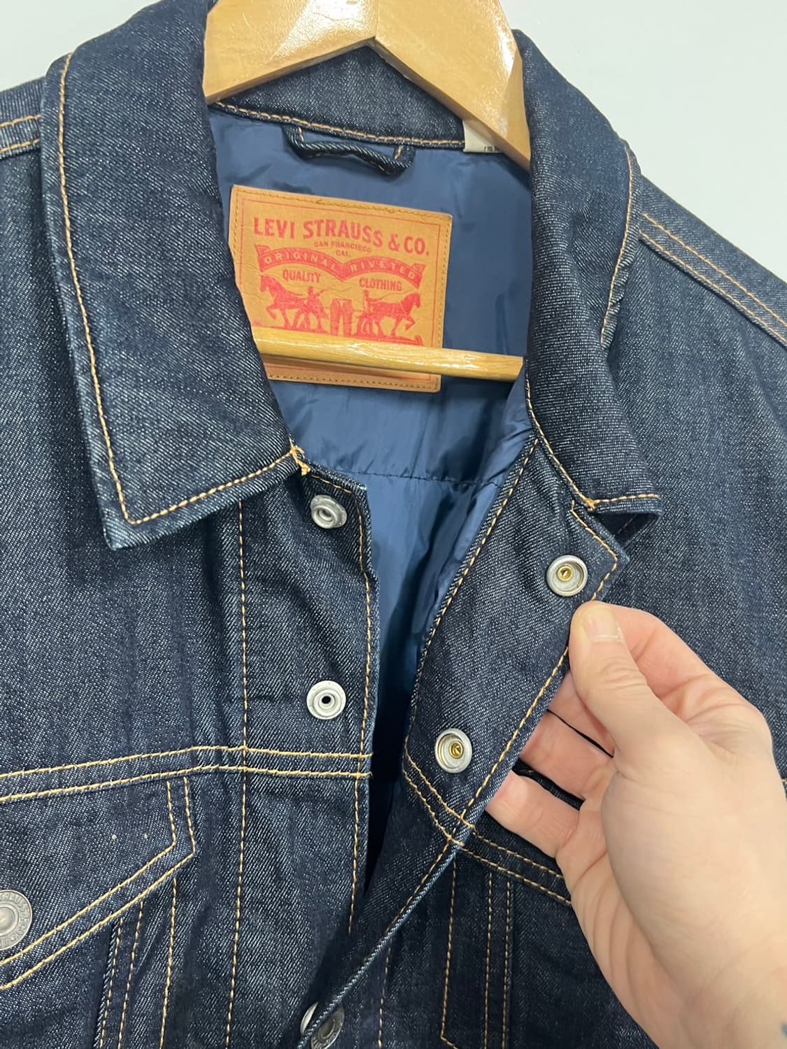 리바이스 다운 진청 데님 트러커 청자켓 상품이미지3