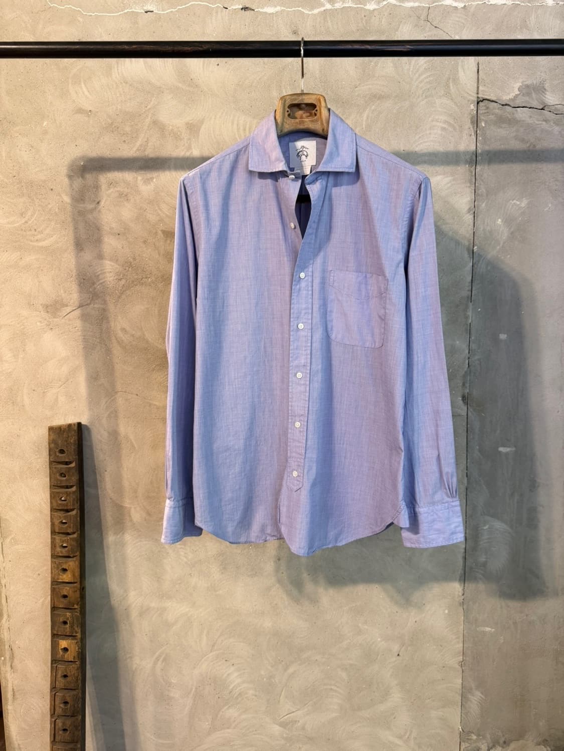 브룩스 브라더스X톰브라운 블랙 플리스 드레스 셔츠 100 상품이미지4