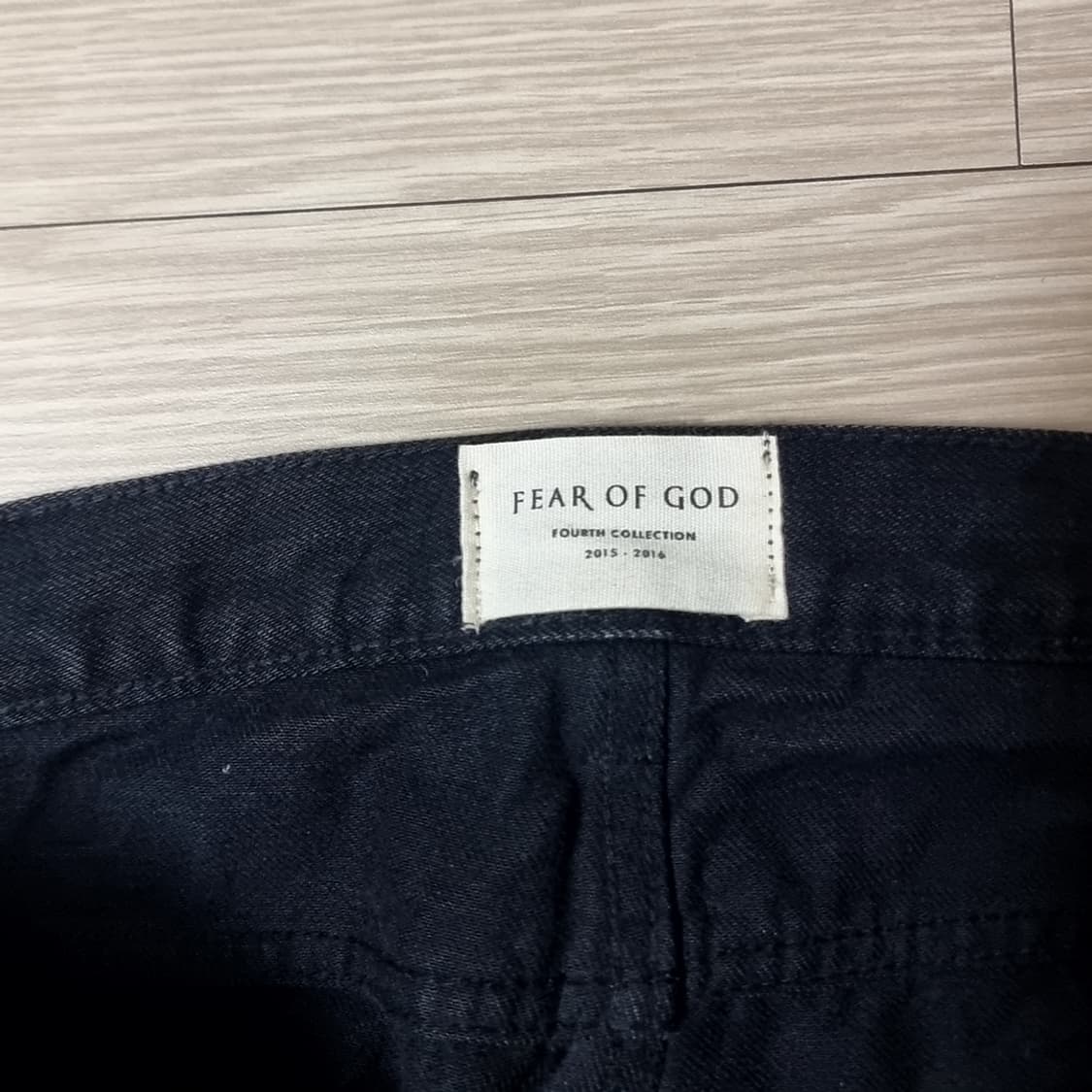 피오갓(FEAR OF GOD) 4th 컬렉션 셀비지 블랙진(32) 상품이미지3