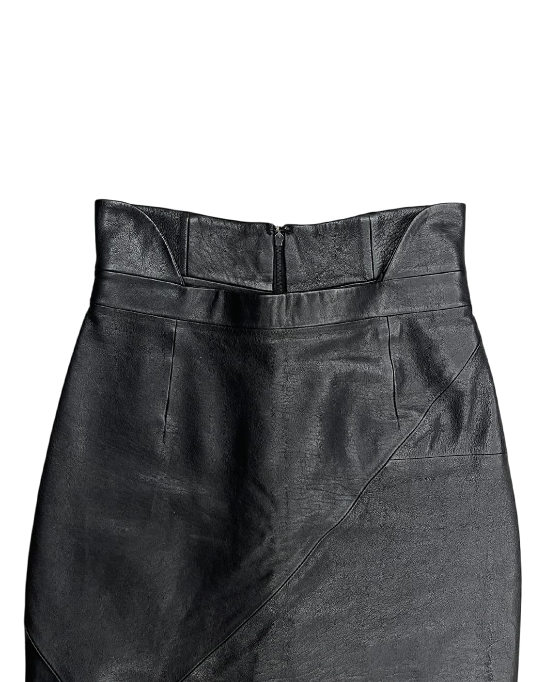 생로랑 13AW 비대칭 레더 스커트 상품이미지7