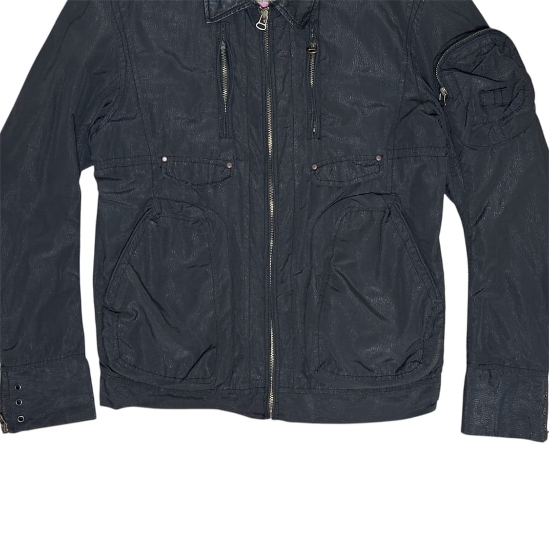 디젤 나일론 메탈리카 봄버 자켓 블랙 상품이미지4