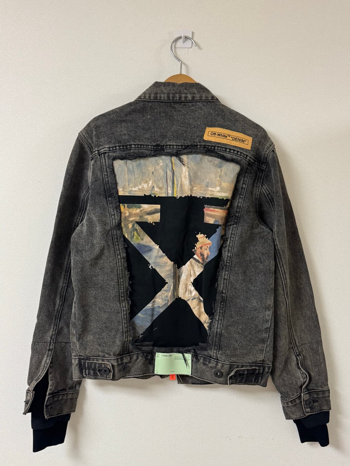 오프화이트 블랙 데님 자켓 상품이미지3
