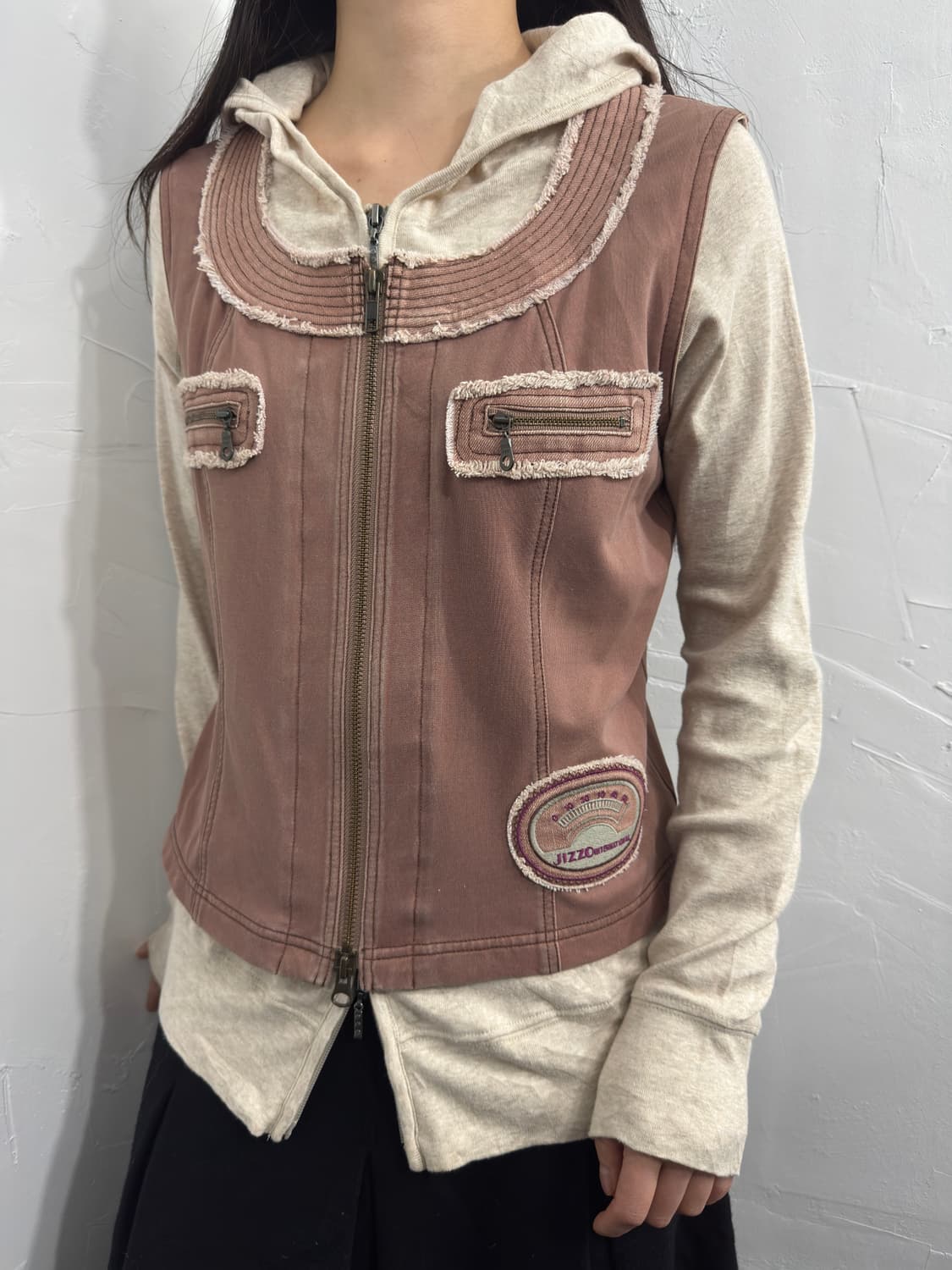 jizzo twoway zipup vest 상품이미지2