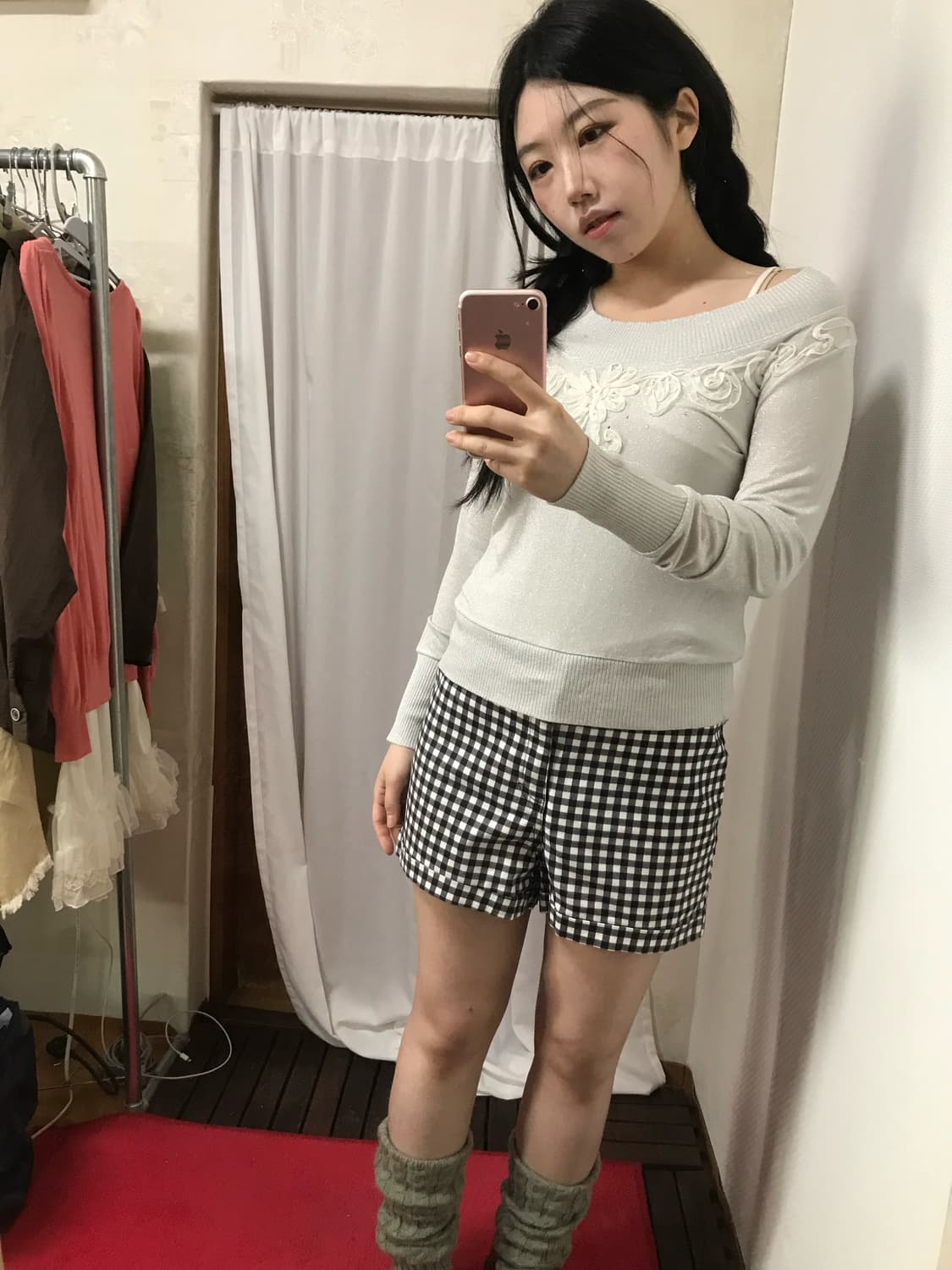 JPN rose glitter shoulder T  상품이미지5