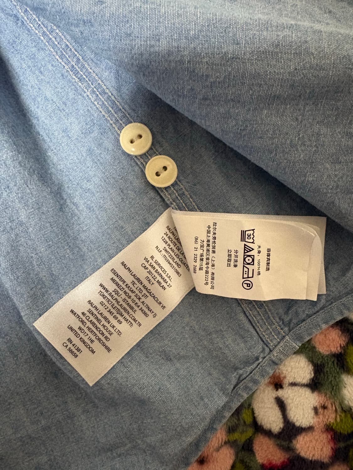 폴로 샴브레이 셔츠 상품이미지3