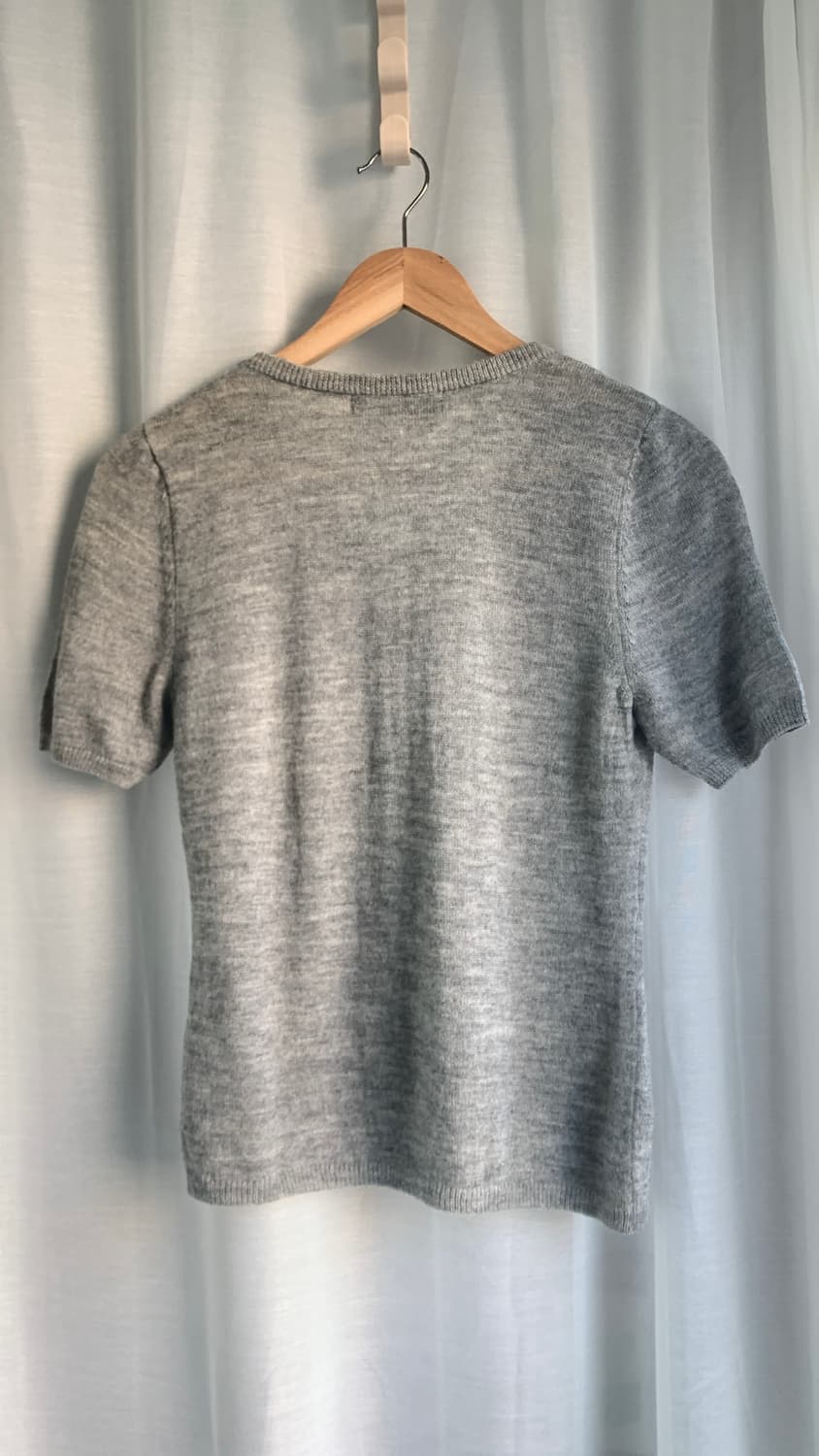 Hiroko Koshino grey wool half knit 상품이미지3