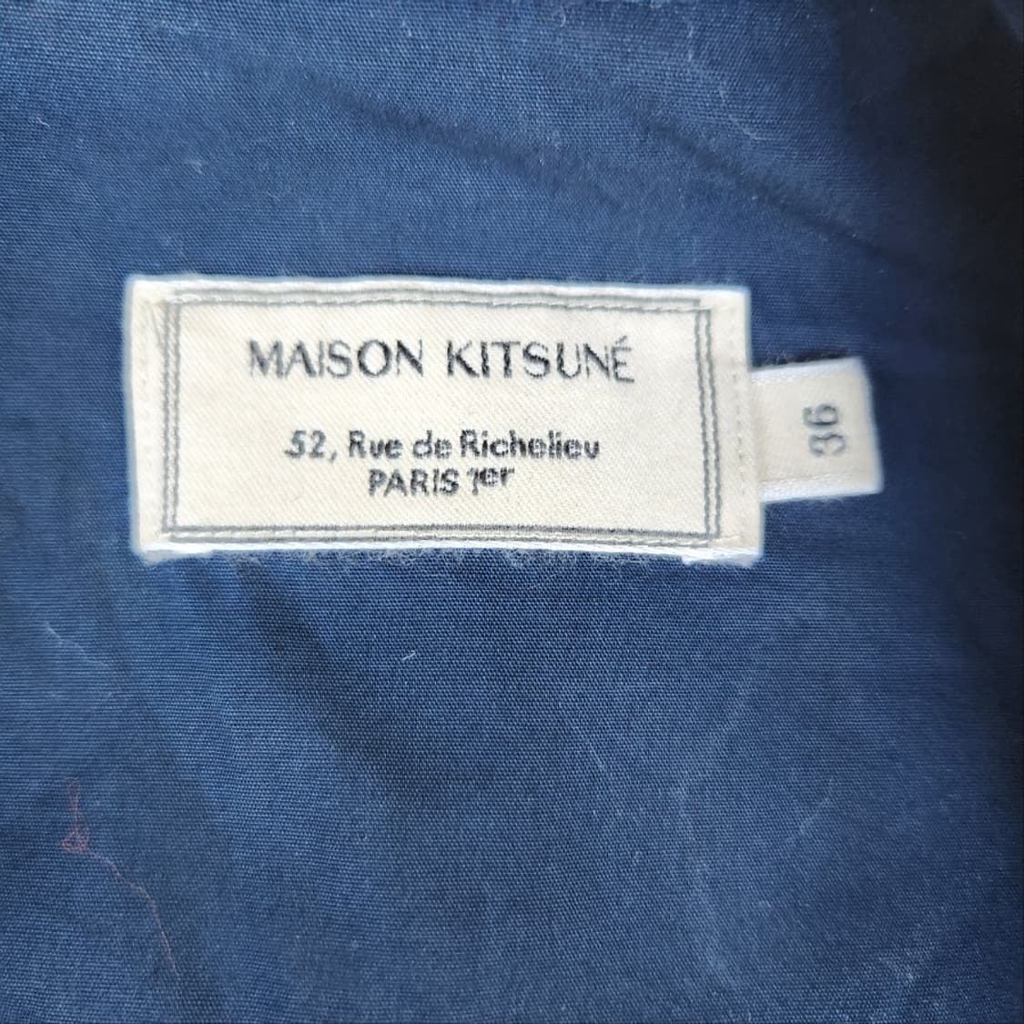 [여36(S)]메종키츠네 셔츠 반팔 원피스[Y64-151] 상품이미지8