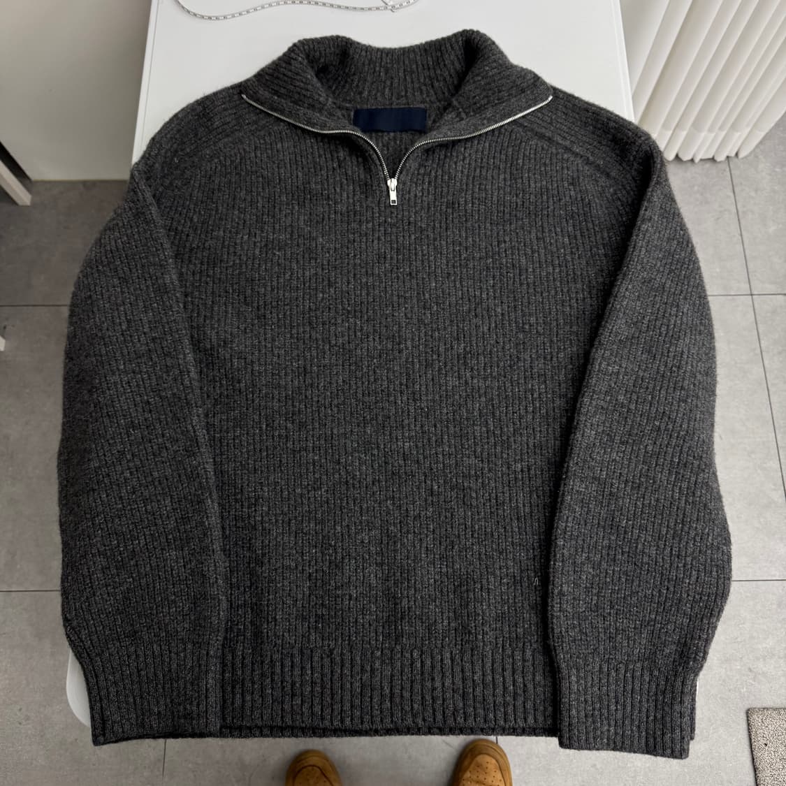 준지 반집업 니트  상품이미지3