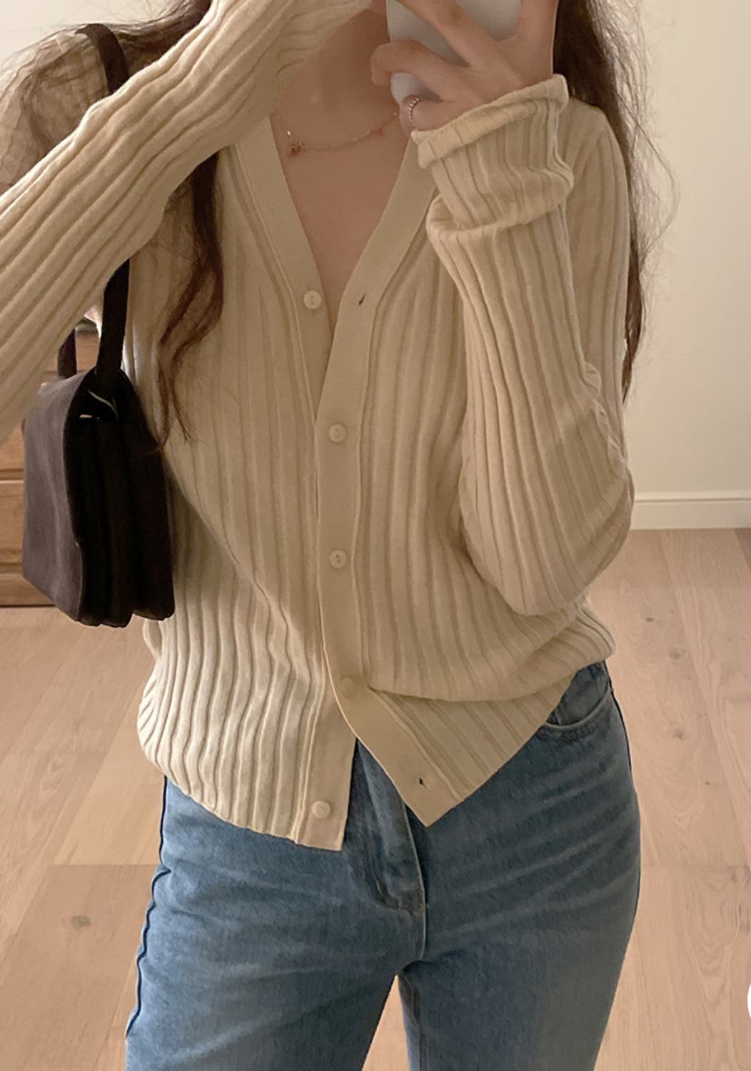 택ㅇ새제품) 메이베비이비 골지 가디건 버터베이지 상품이미지7