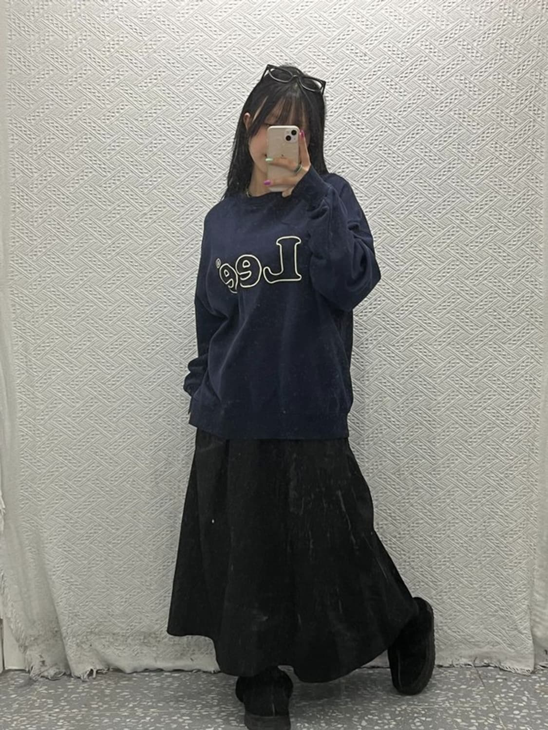 LEE 올드스쿨 빈티지 자수로고 맨투맨 스웻셔츠 XL C06824 상품이미지2