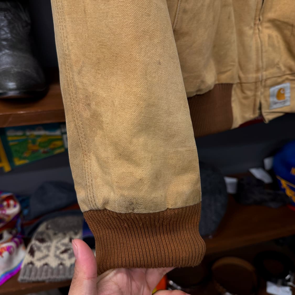 90s 칼하트 오리지널 블랭킷 라이닝 웨스턴 산타 페 워크 자켓 N235 상품이미지5