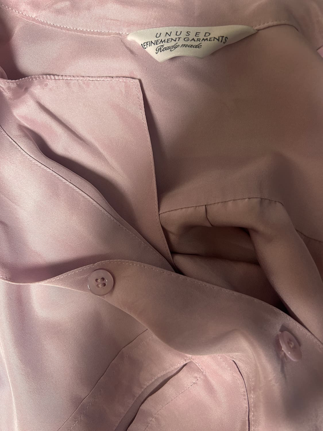 언유즈드 실크셔츠 M 상품이미지5