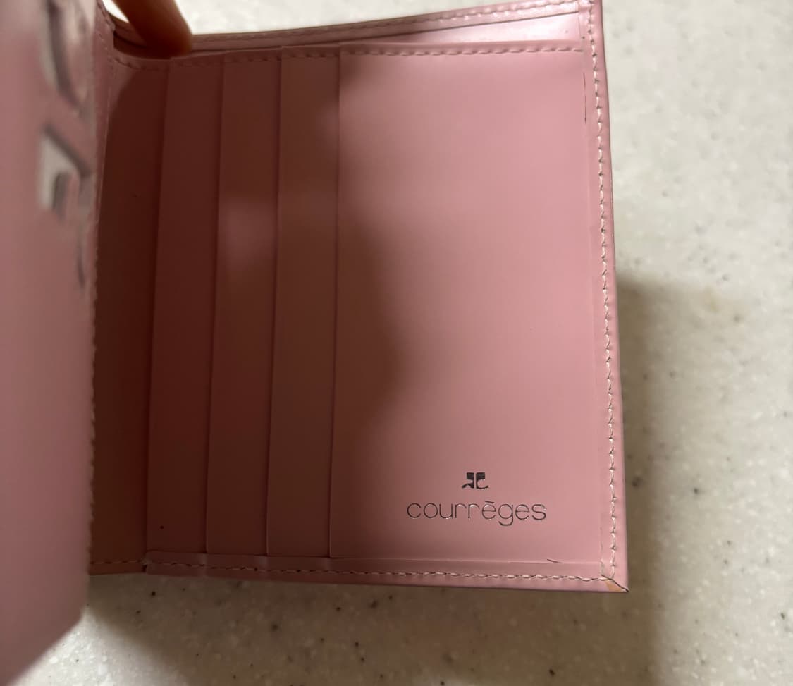 꾸레쥬 지갑 딸기우유 색상 courreges 상품이미지3