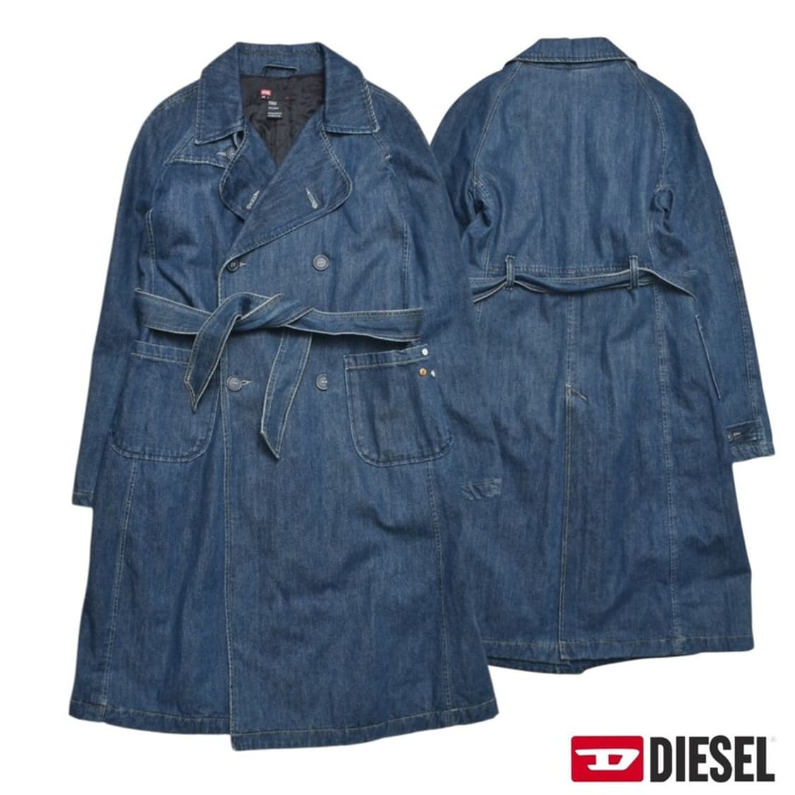 00 디젤 델리리어스 데님 트렌치 코트 L N1169 상품이미지1