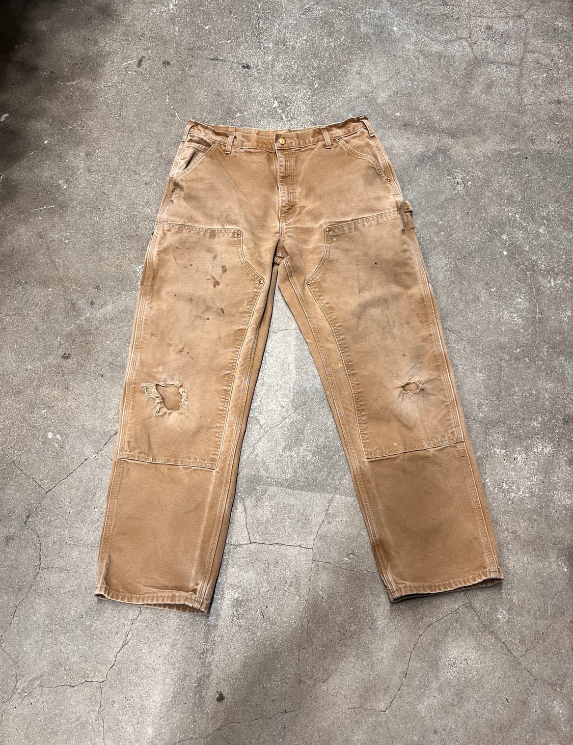 칼하트 더블니 오리지널핏 B01 BRN 상품이미지1