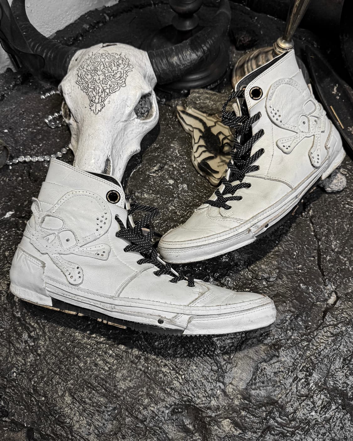 2000‘s ENERGIE - Skull Leather High-top  상품이미지1