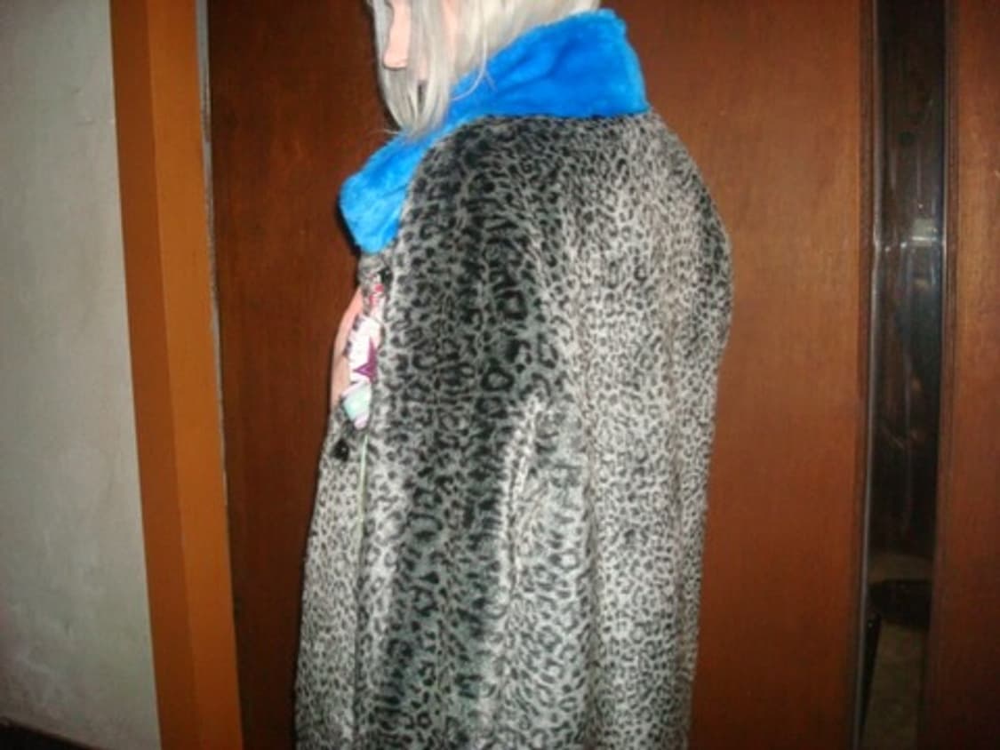  Blue leopard rosette fur 상품이미지2