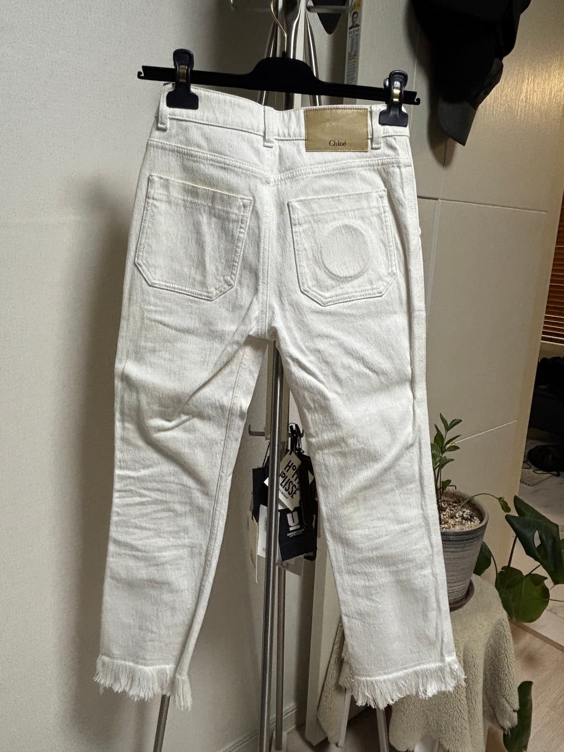 끌로에 화이트 데님 팬츠 34 상품이미지5