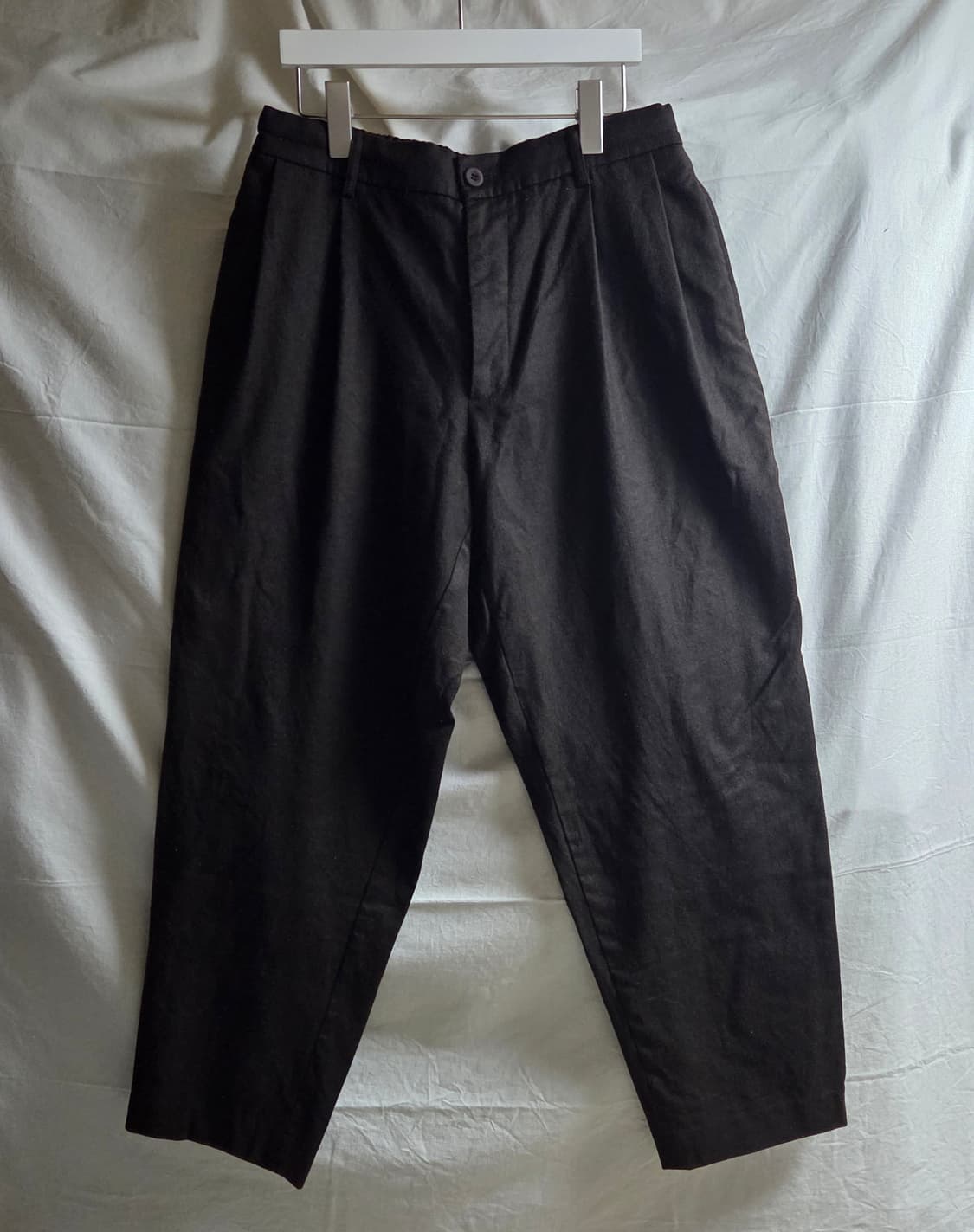 디그레 와이드 울 팬츠 다크브라운 L(32~34) 상품이미지1