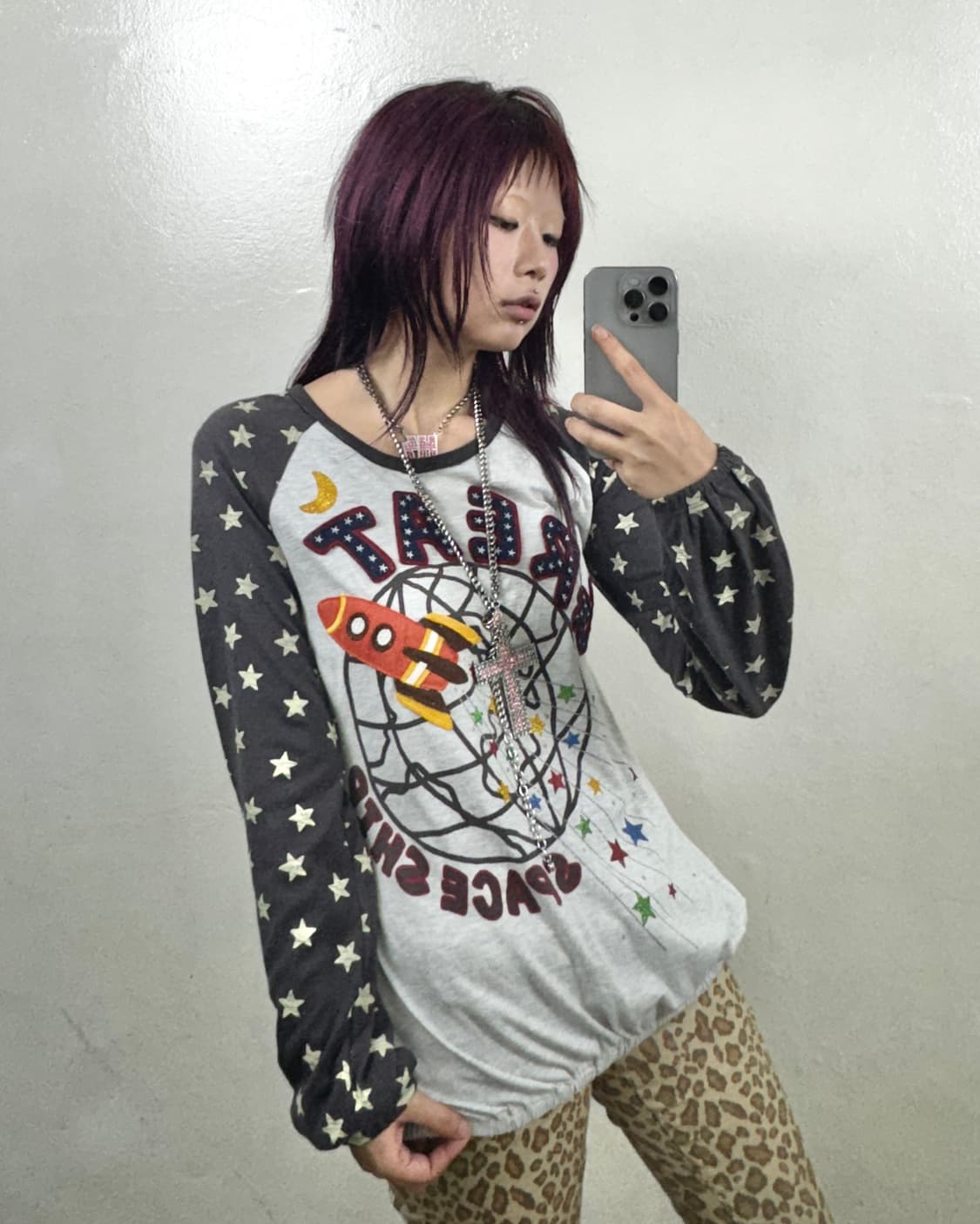 Shirring Detail Star Sleeve 상품이미지1
