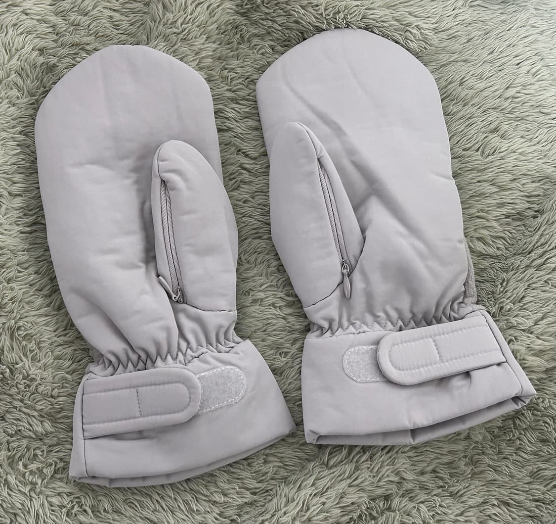 {정가 11.9} 오호스 회색 장갑 투폴드 플리스 미튼 글러브 그레이 상품이미지7