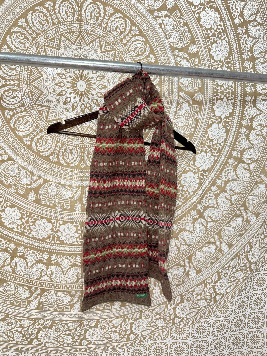 베네통 에스닉 니트 머플러 목도리  상품이미지3