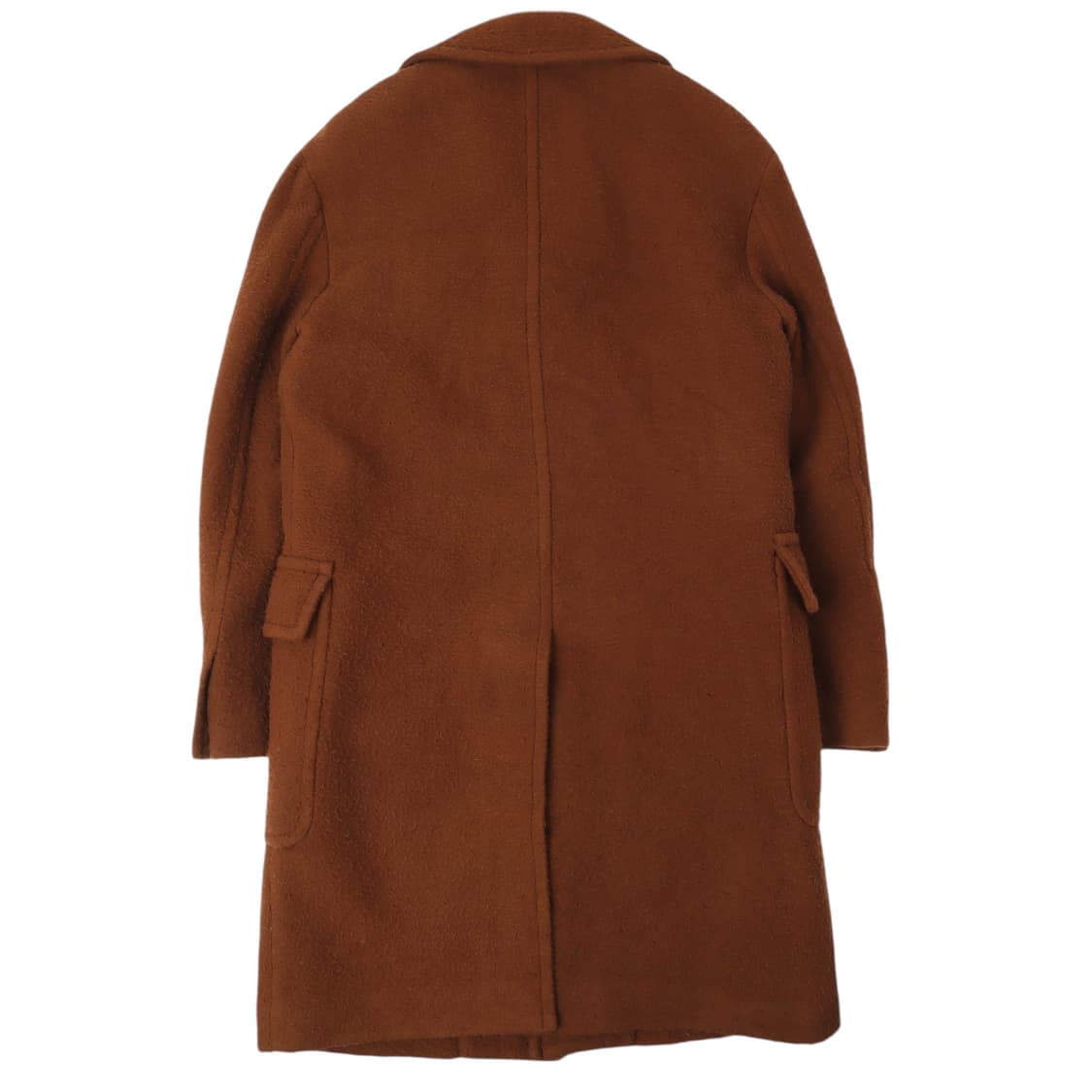 우영미 브라운 울 라펠 카라 싱글 코트 상품이미지5