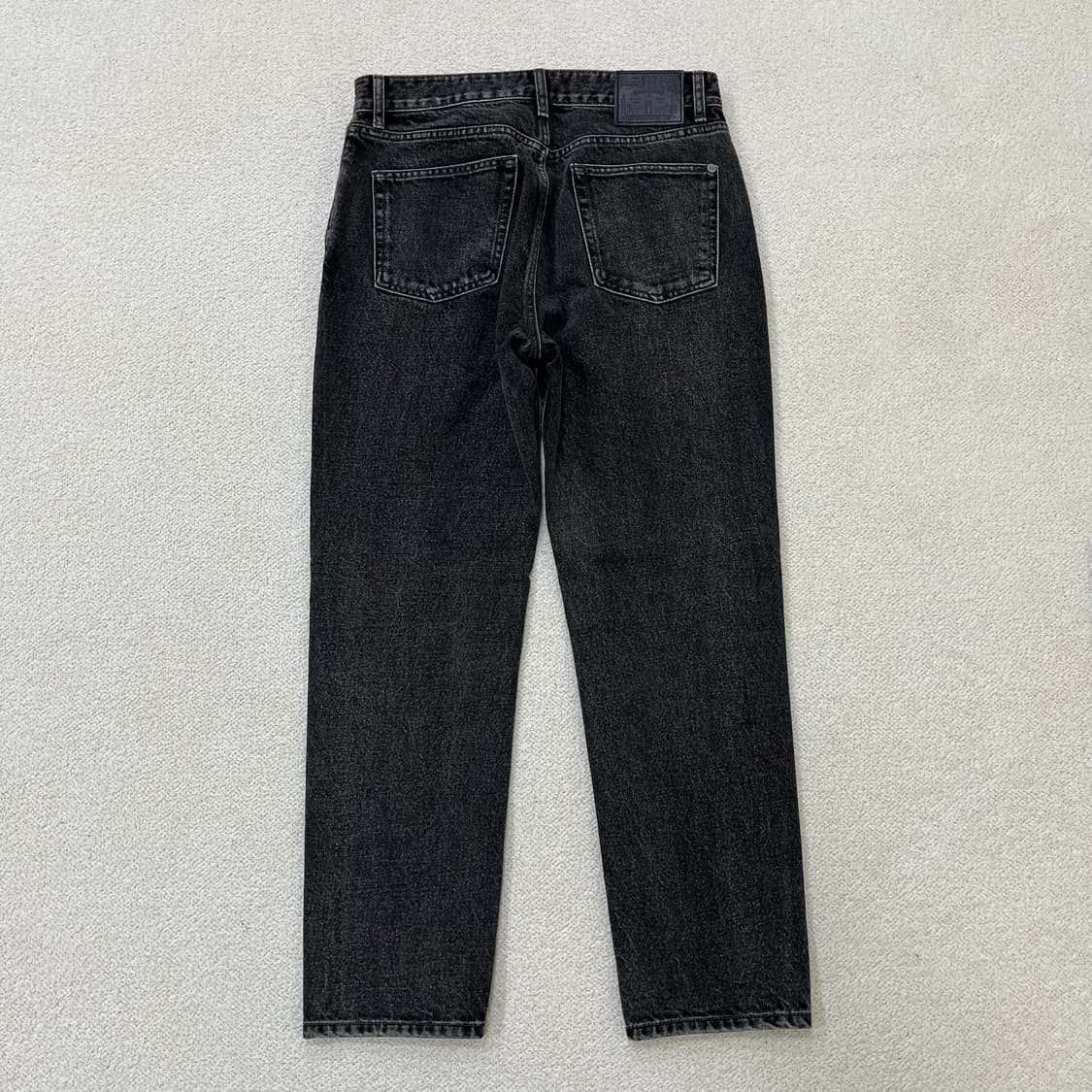 실측확인 모드나인 여성 흑청 데님 0316M 상품이미지4