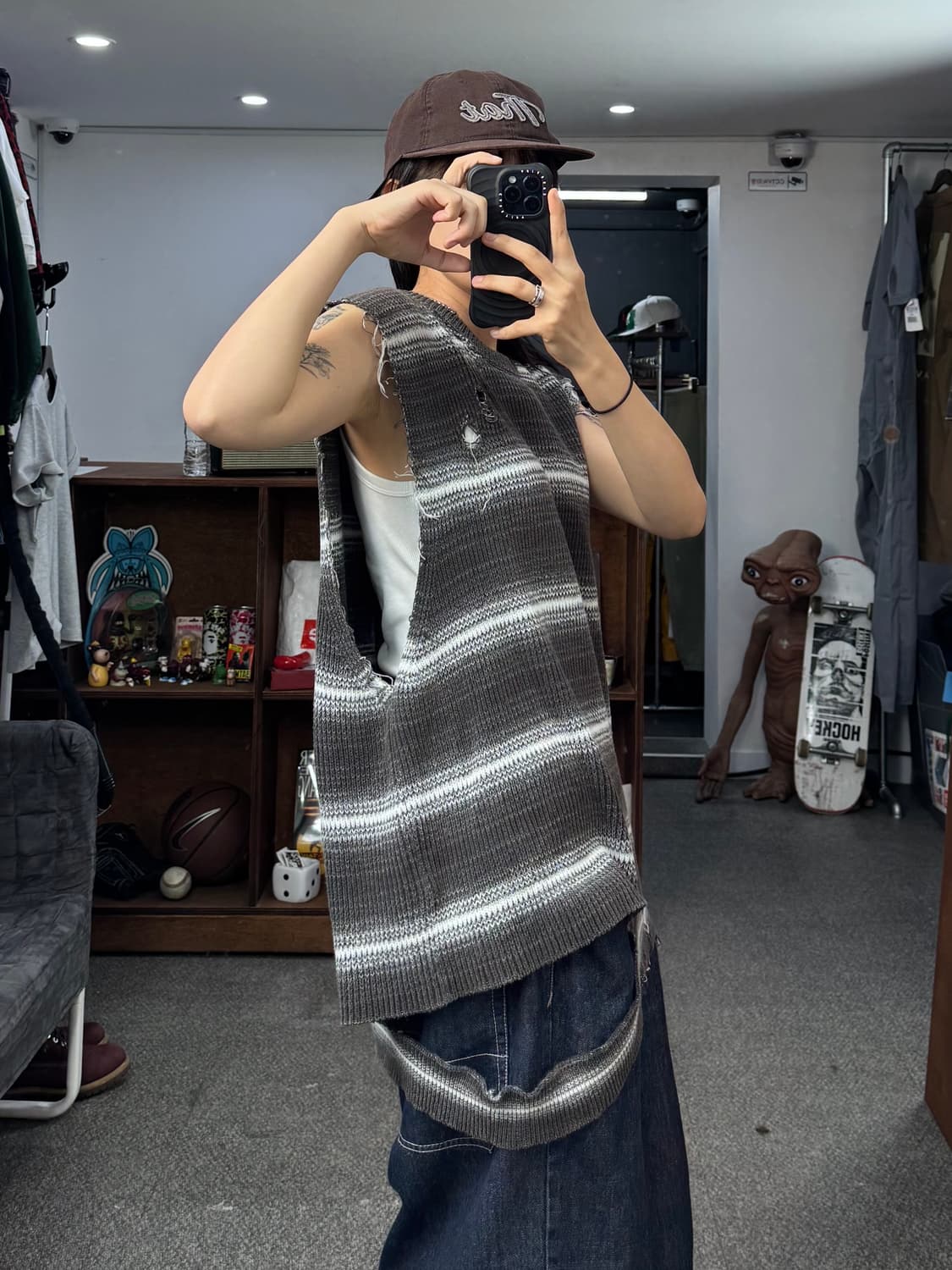 루단 블리치 스트라이프 베스트 상품이미지8