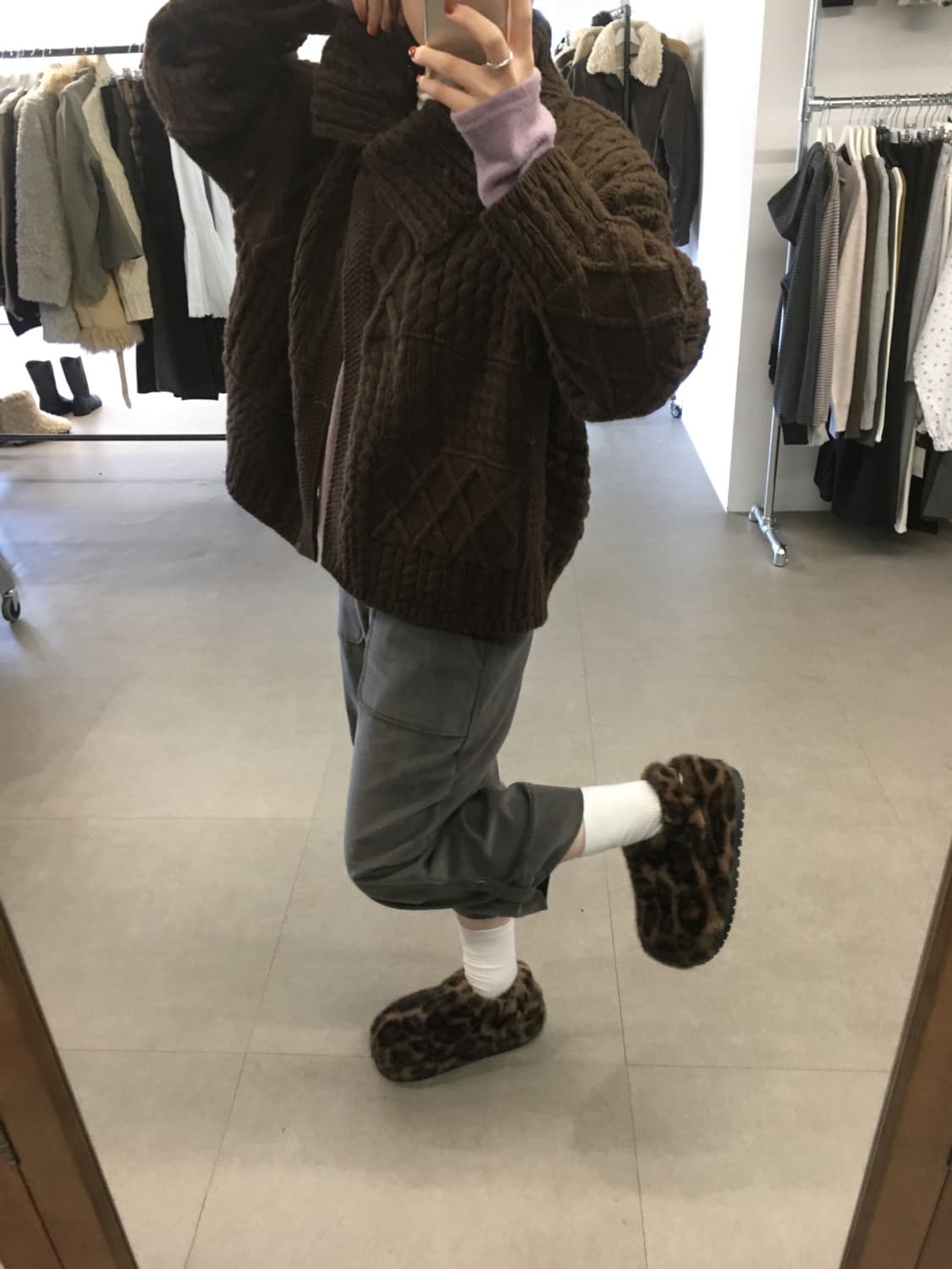 더기 잇티 플러피 클로그 털크록스 방한화 털신발 상품이미지2