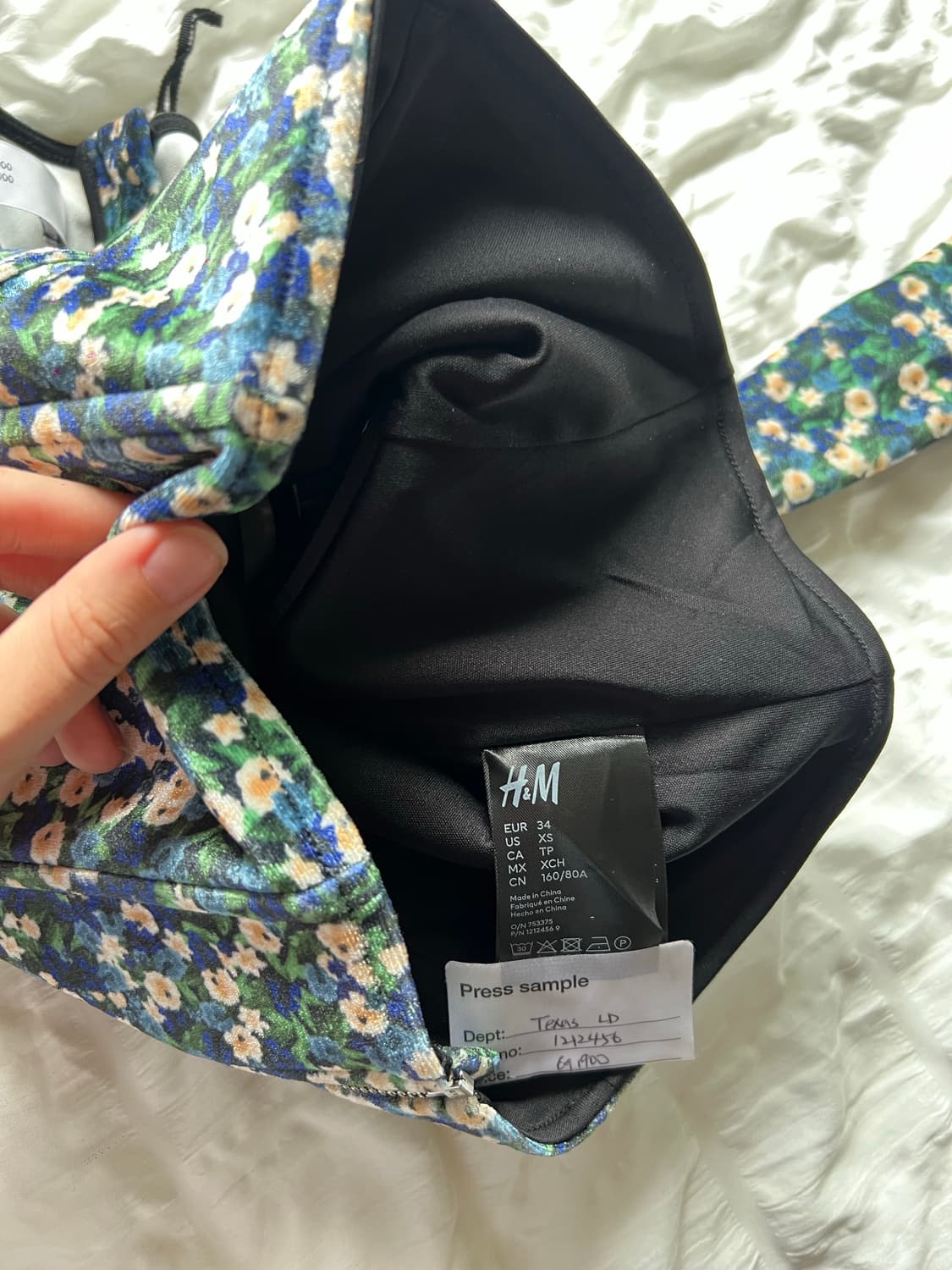 H&M x Rokh 플로럴 셋업 – 플리츠 스커트 + 코르셋 탑 상품이미지6