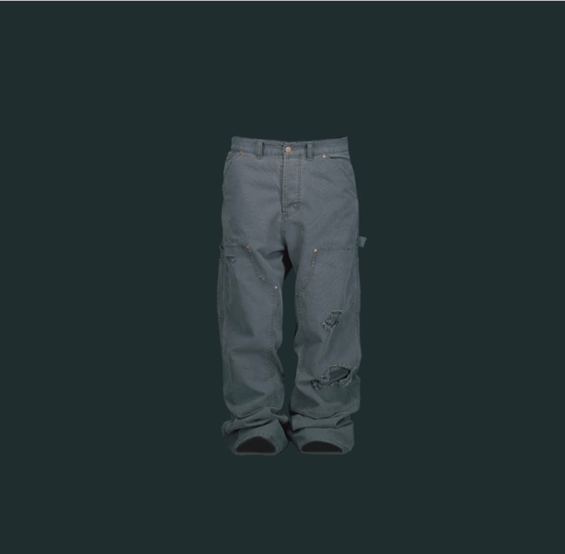 언더마이카 카펜터 팬츠 미드나잇 틸 size 0 상품이미지2